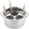 BTURYT Pentola For Noodle, Pentola For Pasta 3/4/5 Fori Pentola For Pasta Con Cestello For Filtro A Insert, Set Cuoipasta Utensile Da Cucina For Cucina Casasa Ristorante