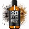 Colloidal Silver for Humans 500 ML  99,99% Pure Silver  Active Silver Ions  for Whole Family  GMP Certified Facility  Optimal Concentration 20 PPM  SILVERPLUS view 1