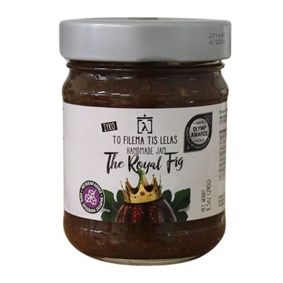 To Filema tis Lelas Handmade Fig Jam with No Added Sugar  The Royal Fig, 240g | Traditional Greek Jam | Made with Grape Juice | Vegan & Gluten-Free