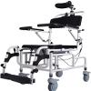001, Upgraded Shower Chair,Tilt-In-Space Reclining Shower/Toilet Commode Chair, with Padded Seat, Back, Armrests. Flip-Up Arm And Foot Rests, Commode Pail And Adjustable Headrest view 1