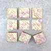 Limited Edition Pink Marshmallow Brownies, Collaboration with Artisan Bakers, Marshmallows on Coloured White Chocolate view 1