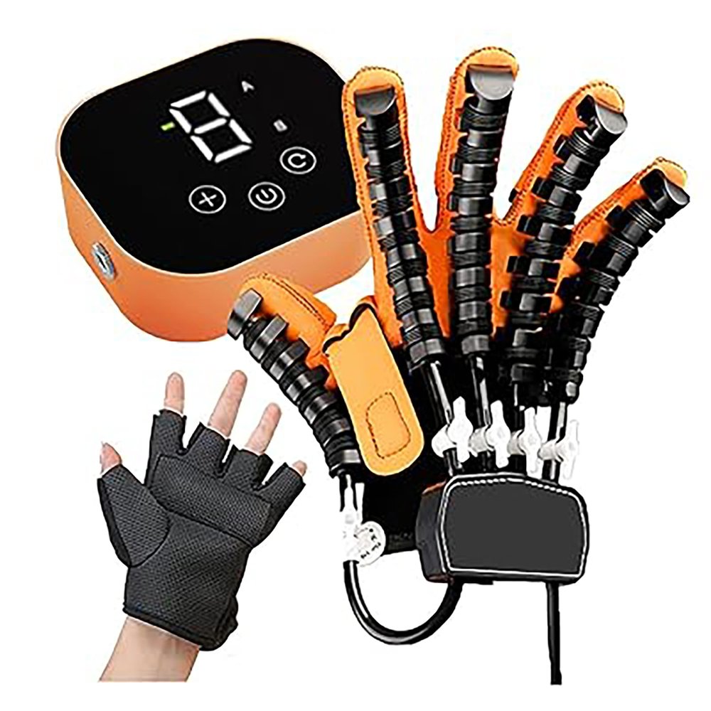 2024 Rehabilitation Robot Gloves, Hand Stroke Recovery Equipment, Electric Finger Hand Training Device, 1-9 Levels Hand Stroke Recovery Equipment