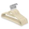 1ABOVE Premium Quality 20 pack Non-Slip Velvet Hangers (44cm) Heavy Duty Velvet Suit Hangers with Tie Bar, 360 Swivel Hooks  Space saving, sturdy to hold Jacket, Jumper & Pullover(Set of 20-IVORY) view 1