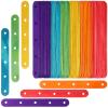 HOLIDYOYO 100pcs Ice Cream Sticks Wood Sticks for Treats for Home DIY and Ice Pop Making view 1