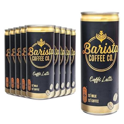 Coffee Medium Roast Caffe Latte Iced Coffee Drink Tin Can 250ml Delicious Tasty And Twisty Treat Gift Hamper For Birthday,Christmas,Easter (12)