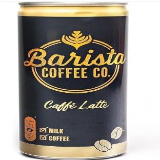 6 x Coffee Medium Roast Caffe Latte Iced Coffee Drink Tin Can 250ml Delicious Tasty And Twisty Treat Gift Hamper For Birthday,Christmas,Easter