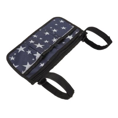 minkissy Wheelchair Bag Side Organiser Oxford Cloth Storage Armrest Hanging Pouch for Walker Sturdy