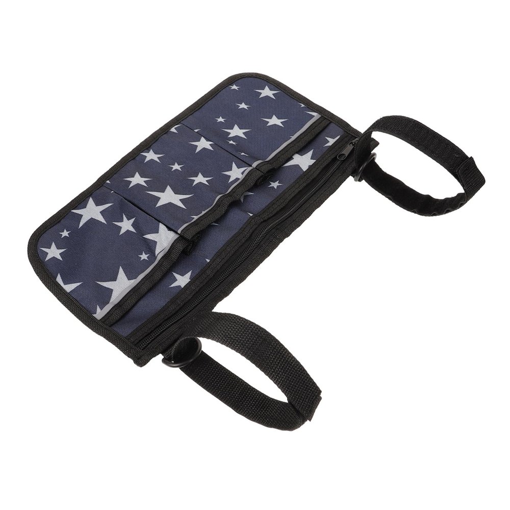 minkissy Wheelchair Bag Side Organiser Oxford Cloth Storage Armrest Hanging Pouch for Walker Sturdy