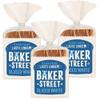 Baker Street Sliced White Bread 14 Slices 550g Pack of 3 Medium Sliced No Crust Toast Soft Loaf Long Life with Welari Thank You Card | (3pack) (1650g) view 1