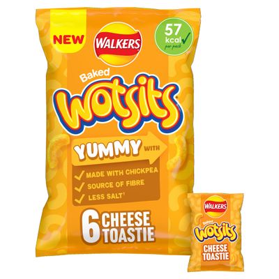 Walkers Wotsits Snacks Cheese Toastie 6x12g (Case of 18)