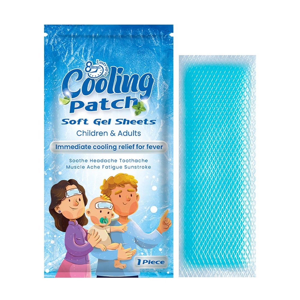 Cooling Patch - Hot Weather Cooling Pads for Kids,Forehead Cool Pads Headache Patches for Kids Adults Muscle Tension