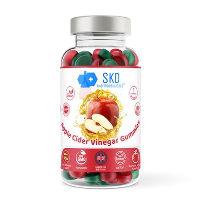 Apple Cider Vinegar Gummies with 'The Mother' | 60 Gummies | Natural Apple Flavor | Vegan | British (60)