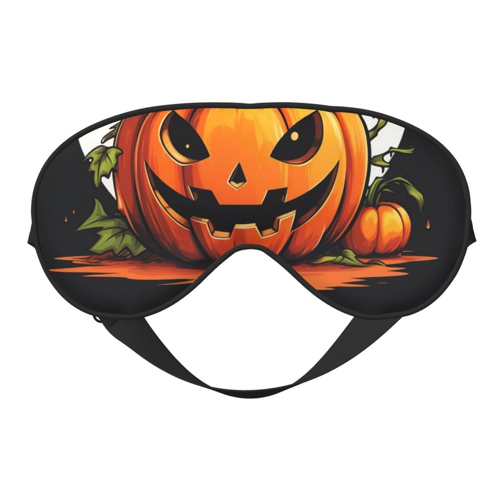 SSIMOO Halloween Cute Pumpkin Soft Sleep Eye Mask,Female Breathable Eye Patch,Perfect For Travel And Relaxation