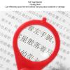 Magnifier Keychain 10X Pocket Magnifying Glass Foldable Portable Magnify Glass with Key Ring for Outdoor Reading (Red) view 2