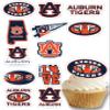Auburn Cupcake Toppers Graduation Football Party Cake Decorations 24 Pcs view 1