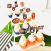 Auburn Cupcake Toppers Graduation Football Party Cake Decorations 24 Pcs view 2
