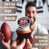 Auburn Cupcake Toppers Graduation Football Party Cake Decorations 24 Pcs view 3