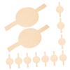 CIYODO 100sheets Silicone Paper Baking Sheets of Parchment Paper for Baking Non Stick Burger Cookie for view 1
