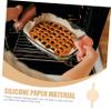 CIYODO 100sheets Silicone Paper Baking Sheets of Parchment Paper for Baking Non Stick Burger Cookie for view 3
