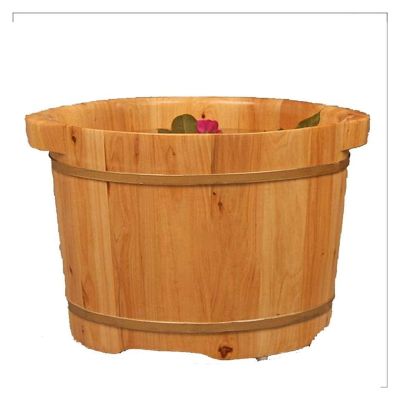 Pedicure BowlFoot BathFoot Bath Bowl Solid Wood Foot Tub, Foot Baths Wood Foot Tub, Wooden Foot Basin Foot Tub - Wooden Foot Bath Barrel Household Foot Tub T