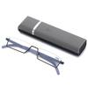 ABETOS Slim Reading Glasses TR90 Frame Ultra Lightweight Blue Light Blocking Computer Readers Half Rim Eyeglasses for Men Women with Portable Case, Grey+2.0 view 1