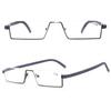 ABETOS Slim Reading Glasses TR90 Frame Ultra Lightweight Blue Light Blocking Computer Readers Half Rim Eyeglasses for Men Women with Portable Case, Grey+2.0 view 3