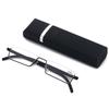 ABETOS Slim Reading Glasses TR90 Frame Ultra Lightweight Blue Light Blocking Computer Readers Half Rim Eyeglasses for Men Women with Portable Case, Black+1.25 view 1