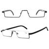 ABETOS Slim Reading Glasses TR90 Frame Ultra Lightweight Blue Light Blocking Computer Readers Half Rim Eyeglasses for Men Women with Portable Case, Black+1.25 view 3