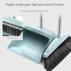 Paociuro Dustpan Broom Set Floor Wiper Household Cleaning Long Handle Cleaning Set for Lobby Household Kitchen Cleaning Easy Install Easy to Use Pink view 2