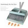 Paociuro Dustpan Broom Set Floor Wiper Household Cleaning Long Handle Cleaning Set for Lobby Household Kitchen Cleaning Easy Install Easy to Use Pink view 4