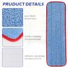 Replacement Microfiber Pad for Rubbermaid Commercial 18.5 Inch Mop Head - 6 Pack Wet & Dry Commercial Cleaning Refills Reusable Mops Refills Fit for Any Microfiber Flat Mop System 18.5" view 3