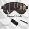 Eye Masks, Adjustable Sleep Mask Eye Cover Eyeshade Shade Cover for Sleeping,Shift Work,Guitar Bass Music Printed view 4