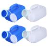 2Pcs Urine Bottles Male, 1200ML Portable Urine Bottle Spill Proof Pee Bottles with Lid  Handle Thick Plastic Pee Bottle for Men Large Opening Mens Urinals with Wraped Edge for Travel, Hospital Blue view 4