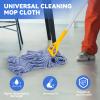 Commercial Heavy Duty Mop Heads Replacement for Rubbermaid: 3 Packs Industrial Wet Mop Head for Floor Cleaning - Cotton Commercial Products Wet Mop Refills view 2