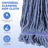 Commercial Heavy Duty Mop Heads Replacement for Rubbermaid: 3 Packs Industrial Wet Mop Head for Floor Cleaning - Cotton Commercial Products Wet Mop Refills view 3