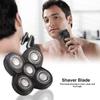 2Pcs 5D Electric Head Shaver Replacement Head,5 Blade Universal Rotary Razor Blade Head,Beard and Hair Trimmer Razor Accessories for Men view 2