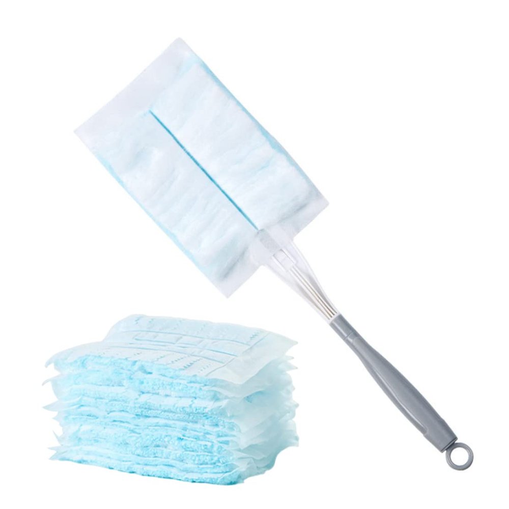 CAKEEYUM Fluffy Duster Refill Disposable Duster Refill Hand Replacement Head with 10Refills 1Handle for Cleaning 11PCS/Set Replacement Heads Heads Hand Ref