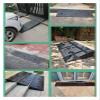 Wheelchair Ramp Doorway, Non-Slip Rubber Threshold Ramp for Wheelchair Car Scooter -with Textured Surface view 4