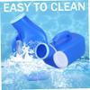 2Pcs Urinal for Men 1200ML Portable Urinal Spill Proof Pee Bottles with Lid  Handle Thick Plastic Male Urinal Large Opening Mens Urinals with Wraped Edge for Travel, Hospital Blue view 4