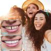 1 Pair Instant Veneers Teeth Silicone Dentures Top and Bottom, Prostheses Confident Smile Teeth Veneers, Temporary Dentures Alternative for Men and Women view 4