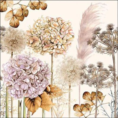 Ambiente 33cm 3-Ply Paper Napkins 20pcs - Dried Flowers