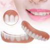 Flipped Warmth 2 Pairs Clip in Veneers Teeth, Temporary Denture Teeth Veneer Adjustable, False Teeth Top And Bottom Snap on Veneers Teeth, Dentures Clip for Women And Men view 2