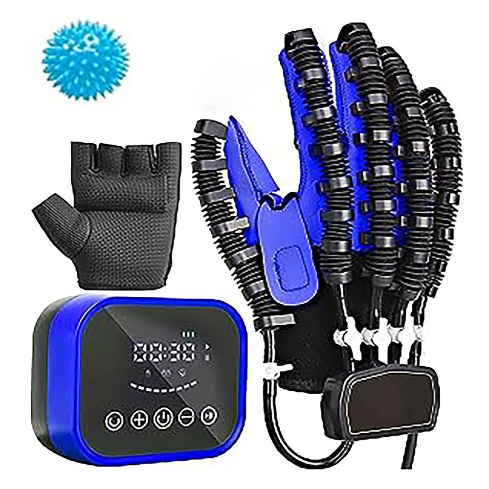 FXNFXLA 2024 Rehabilitation Robot Gloves, Portable Electric Finger Exerciser, Hand Movement Simulation, Hand Therapy Equipment for Arthritis, Hemiplegia and Stroke Patient