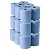 BCF400 Misa Blue Centrefeed 400 Sheet Laminated Embossed Tissue Rolls (18 Rolls) view 1