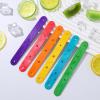 Luxshiny 100 Pcs Wooden Craft Sticks with Smooth Surfaces and Sturdy Material, Assorted Colour Ice Cream Sticks for Classroom DIY Projects and Creative Crafting view 4