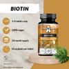 Biotin 10 mg per Tablet - 180 Vegan Tablets - 720 Servings - Supports Healthy Skin, Nails and Hair -Vitamin B7 Supplement - by Apollo's Hegemony view 4