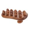 MOLUCKFU Sandalwood Massage Brush for Neck and Face Handheld Therapeutic Wood Stick Body Massage Tool for Thighs view 1