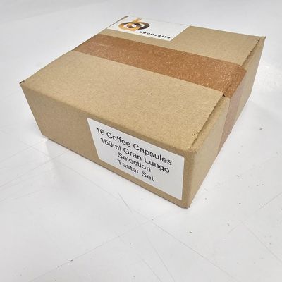 16x Coffee Capsules Pod for Vertuo Machines | Taster Set with Biscuits, Chocolate, Sugar or Milk in Gift Box (150ml Gran Lungo Cup)