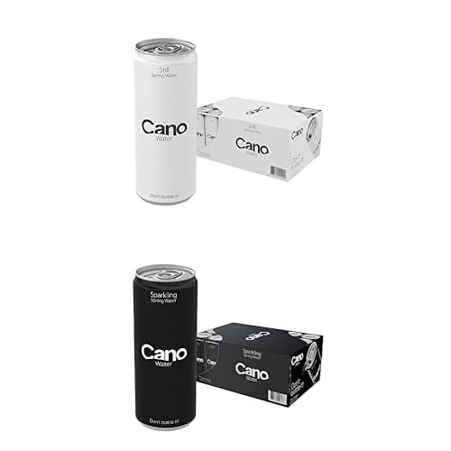 Cano Still and Sparkling Water Multipack (48 x 330ml), Ringpull Lids, Multipack Cans, Natural Spring Water
