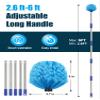 Cobweb Duster with Pole 6 FT, Stainless Steel Pole, Lightweight Long Handle Cobweb Brush for Indoor Cleaning, Bristles, Easy use view 4